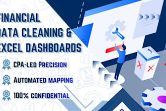 clean, format, and organize messy excel financial data