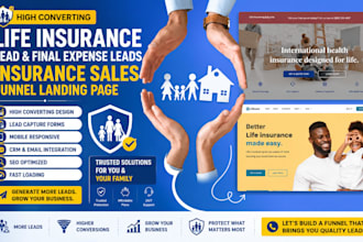 life insurance lead final expense leads insurance sales funnel landing page