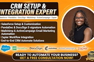 setup salesforce pandadoc docusign mailchimp activecampaign zapier CRM automate