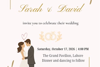 design elegant wedding invitations, digital cards