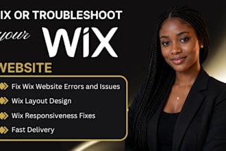fix wix website errors, bugs and layout issues