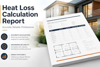 prepare a detailed heat loss calculation report