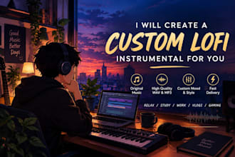 create a custom lofi instrumental for you