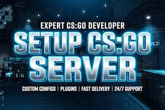 create csgo server with anygame mod
