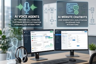 build smart ai voice agent, ai website chatbot with custom dashboard
