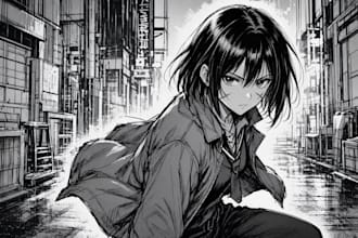 draw manga storytelling pages for books and webcomics