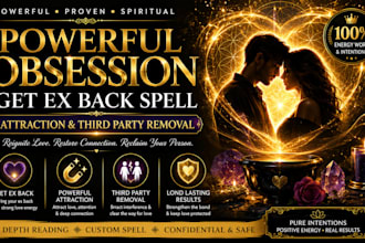 cast powerful obsession get ex back spell, attraction third party removal spell
