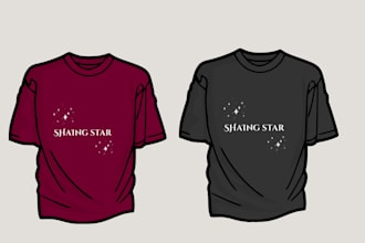 design custom trendy t shirt design