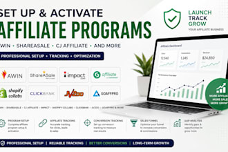 create affiliate marketing accounts for awin, impact and amazon