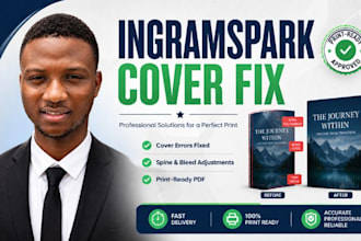 fix book cover for ingramspark and amazon KDP