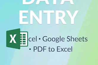 do fast and accurate data entry in excel and google sheets
