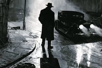 do noir, horror and dark comic book art and illustrations