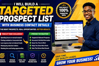 build a targeted prospect list with business contact details