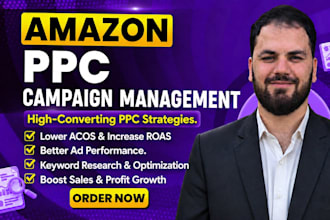 setup and manage amazon ppc campaign, amazon ads campaign expert
