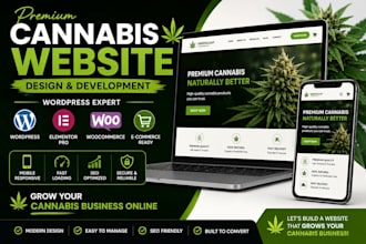 build high converting wordpress websites for cannabis and cbd brand