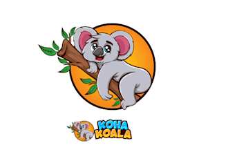 create a bold koala mascot logo for sports and gaming