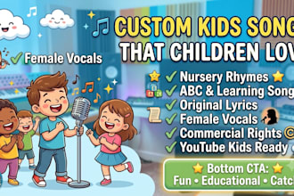 compose sing and produce custom kids songs nursery rhymes and educational music