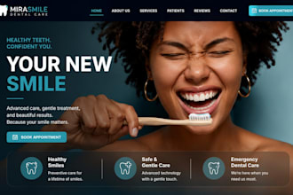 redesign wix dental practice orthodontist dentist website