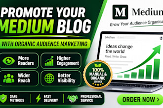 promote your medium blog with organic audience marketing