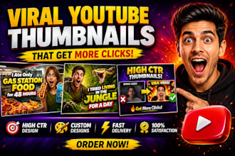 design high CTR yt thumbnails that get more clicks and views