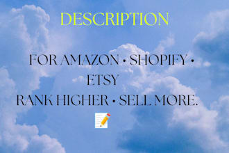 write SEO product descriptions with keyword research
