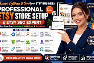 etsy store etsy shop etsy SEO and product listings