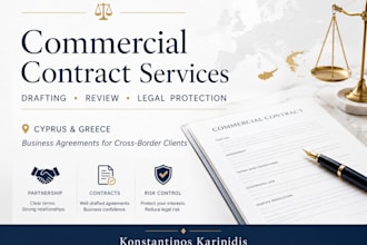 draft or review commercial contracts