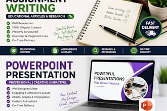 do assignment writing and powerpoint presentation