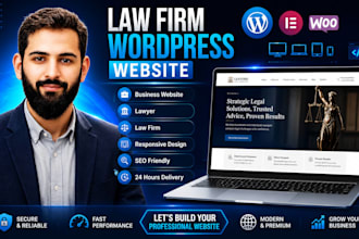 design a law firm website, lawyer website or attorney website in wordpress