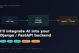 build your django or fastapi backend with ai integration