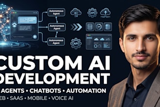 build ai chatbot, ai agent, ai automation, saas, web app or mobile app