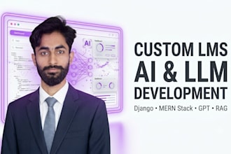 develop a custom lms, elearning platform, and ai learning system