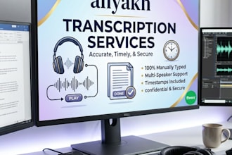 do professional audio to text transcription of audio or video files