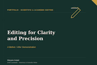 proofread and edit medical, biology, and life science documents