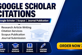 google scholar citation, write publish research article journal citations scopus
