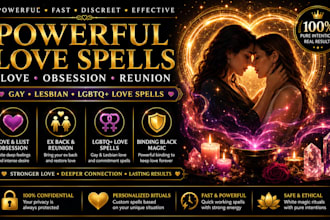 cast powerful gay lesbian obsession love lust spell, biding black magic ex back