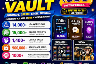 provide the ultimate ai creator bundle with 14000 n8n workflows, claude prompts