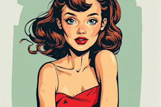 do comic pinup art pin up girl fan arts and oc for you