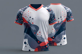 make a custom jersey design or sublimation design