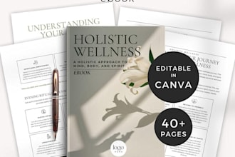 write a health ebook, fitness, self help ebook or lead magnet journal design