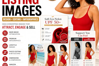 design amazon product images, infographics and lifestyle images