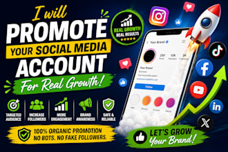 promote your social media account for real growth