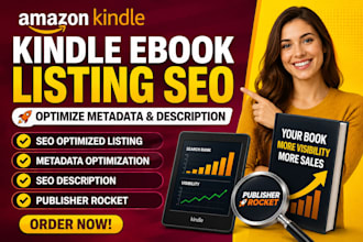 kindle ebook listing SEO, optimize metadata description using publisher rocket