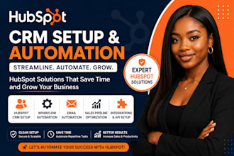 setup hubspot CRM, automation, workflows and integrations