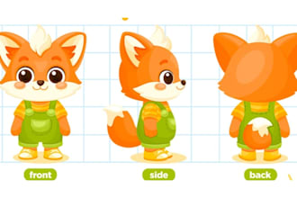 design custom plush reference sheet tech pack stuffed animal toy or ych concept