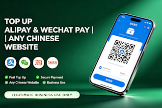 top up your alipay wechat or pay for any chinese website alibaba taobao