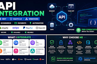 integrate 3rd party apis for ecommerce, payments