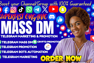 do telegram dms promotion, telegram marketing, telegram bot setup and growth