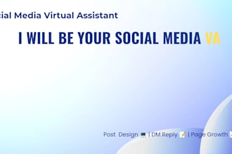 be your social media virtual assistant and canva designer