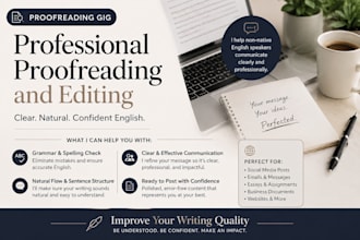 professionally proofread and polish your english content